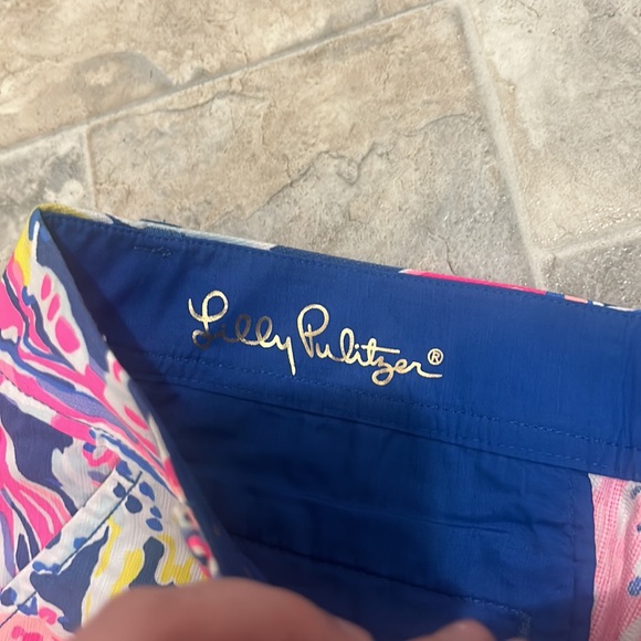 NWOT Lilly Pulitzer The Callahan Short Tropical 2 100% Cotton - Picture 10 of 13